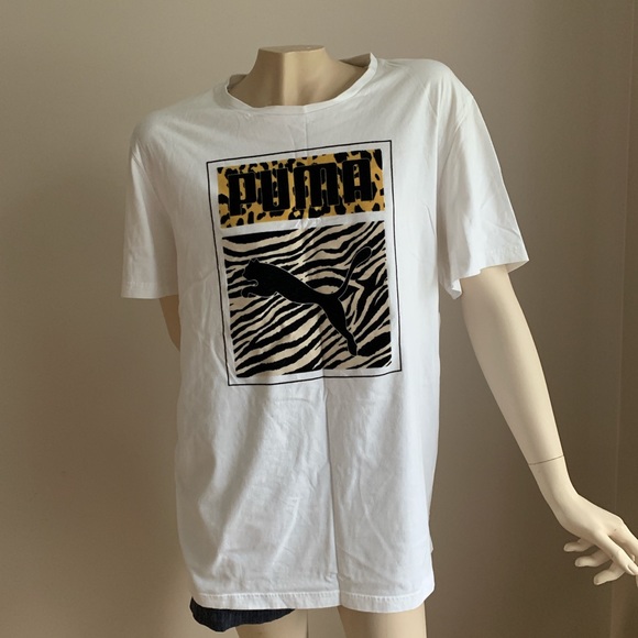 🐚🪼 2/20$ TOPS 🪼🐚 Puma x Clyde velvet logo tee - Picture 2 of 4